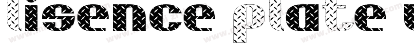 lisence plate usa字体转换